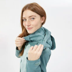 Quechua Women’s Waterproof Mountain Walking Jacket MH100 -Sportswear Store k093ab2dc491aae42327f9d10354e26b1