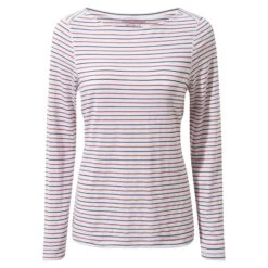 Craghoppers Womens/Ladies Erin Nosilife TShirt (Navy/Pompeian Red)