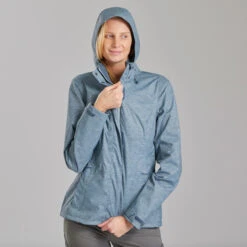 Quechua Women’s Waterproof Mountain Walking Jacket MH100 -Sportswear Store k184847d095059ce7e9dc69035480b7b1