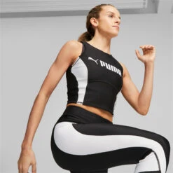 PUMA Womens PUMA FIT Eversculpt Training Tank Top - Black