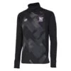 UMBRO Ipswich Town FC Childrens/Kids 22/23 Drill Top (Black/Carbon)