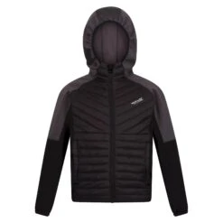 Regatta Childrens/Kids Kielder Hybrid VI Jacket (Black/Dark Grey)