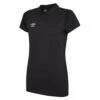 UMBRO Womens/Ladies Club Essential Polo Shirt (Black/White)