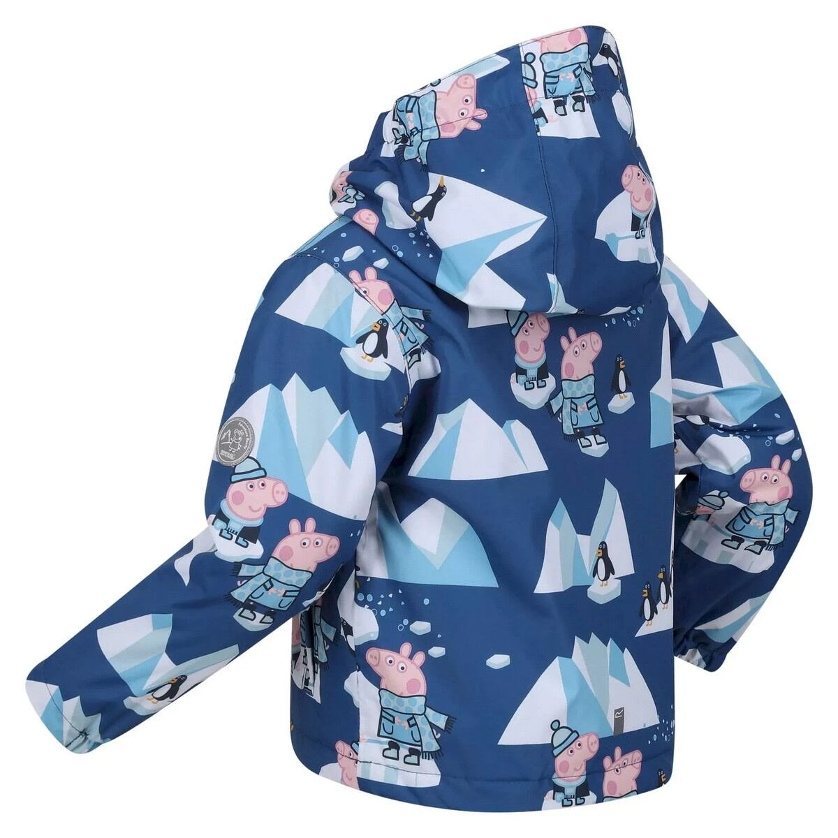 Regatta Childrens/Kids Muddy Puddle Peppa Pig Winter Scene Padded Waterproof Jacket 4 Regatta Childrens/Kids Muddy Puddle Peppa Pig Winter Scene Padded Waterproof Jacket - Image 4
