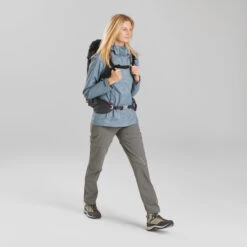 Quechua Women’s Waterproof Mountain Walking Jacket MH100 -Sportswear Store k75653850969e9994dbbefb3c8acdc67c