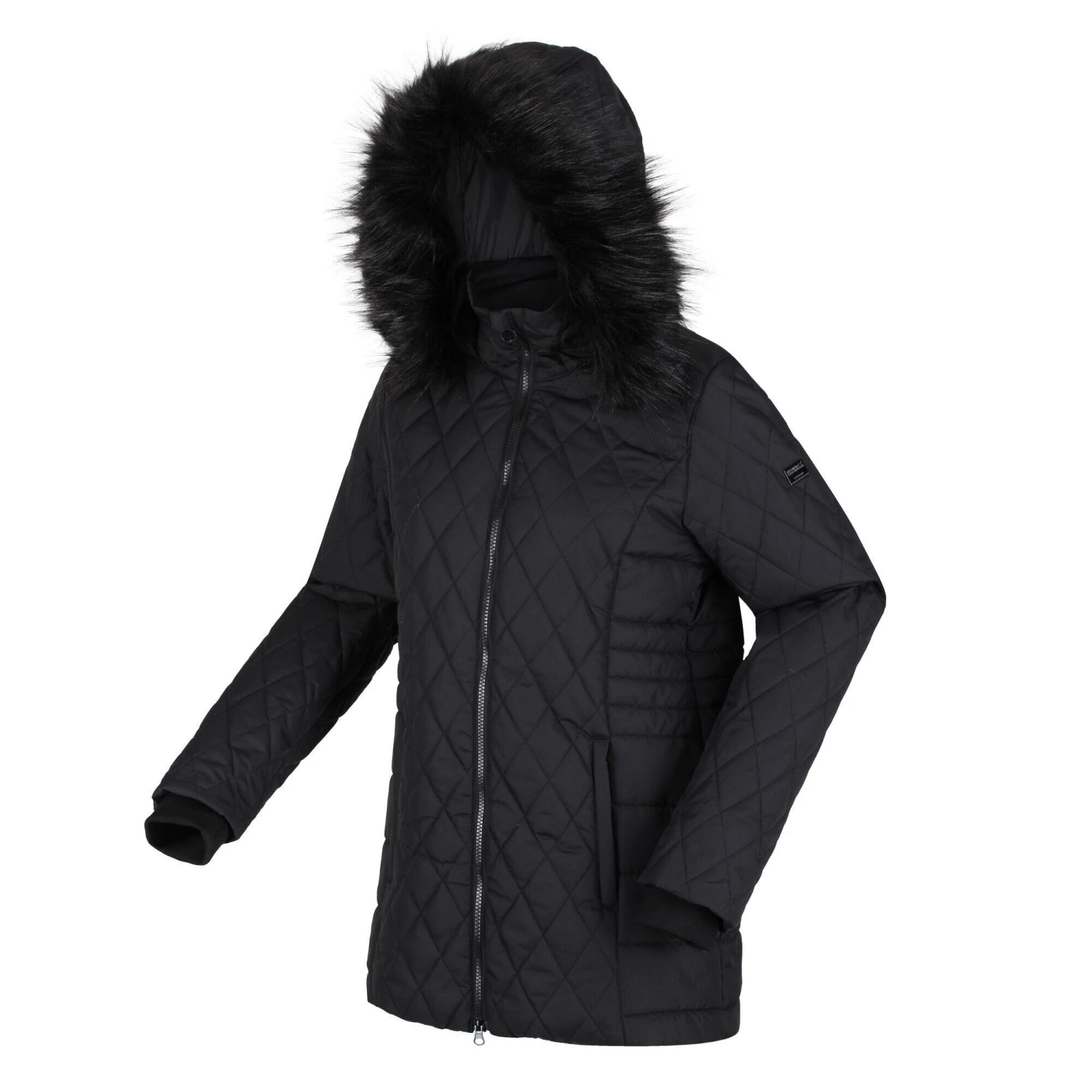 Regatta Womens/Ladies Zalika Quilted Insulated Jacket (Black) 4 Regatta Womens/Ladies Zalika Quilted Insulated Jacket (Black) - Image 4