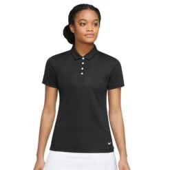 Nike Womens/Ladies Victory Solid Polo Shirt (Black/White)
