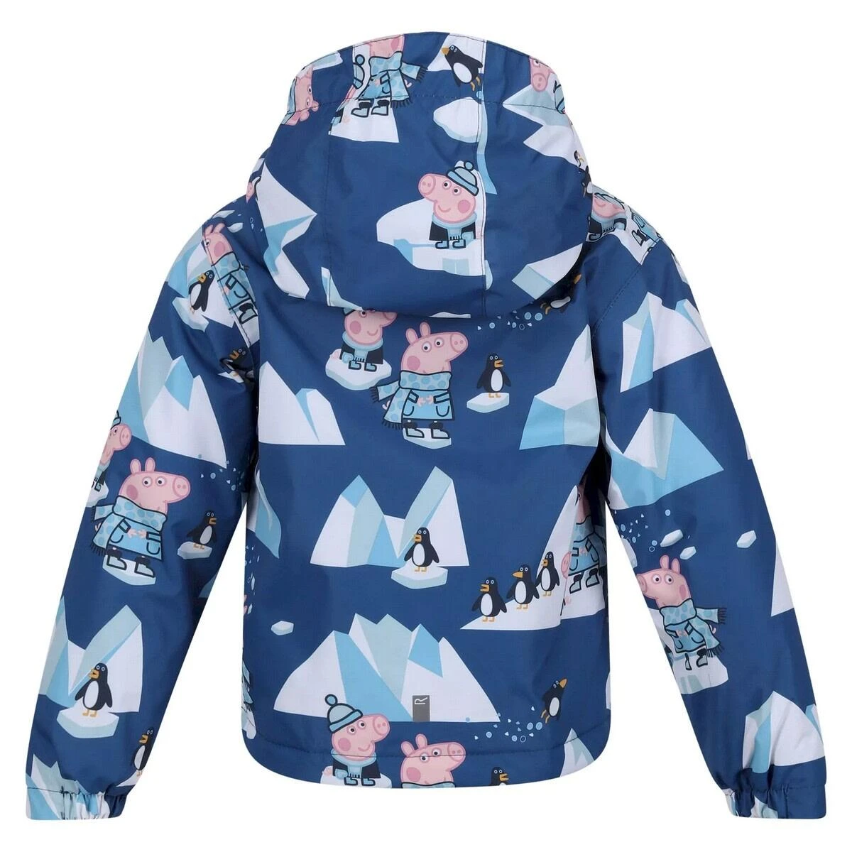 Regatta Childrens/Kids Muddy Puddle Peppa Pig Winter Scene Padded Waterproof Jacket 2 Regatta Childrens/Kids Muddy Puddle Peppa Pig Winter Scene Padded Waterproof Jacket - Image 2