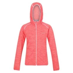 Regatta Womens/Ladies Yonder Full Zip Hoodie (Neon Peach)