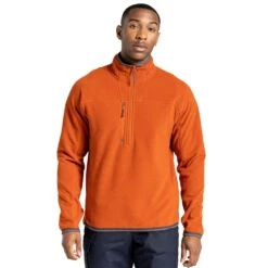 Craghoppers Mens Expert Active Marl Half Zip Fleece Top (Potters Clay) -Sportswear Store k9dfde66d01b0287f4be7d669054551e6