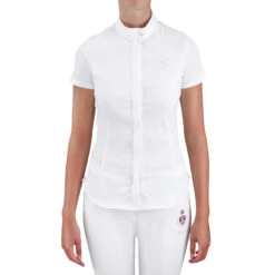 Refurbished Womens Short-Sleeve Horse Riding Shirt - UK 4 / FR 34 -Sportswear Store kaebc52806df232535171caf0cd042ea2