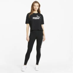 PUMA Womens Essentials Logo Cropped Tee T-Shirt -Sportswear Store kb00364a4fa35ca847f36d2584ec0489a