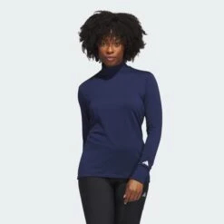 ADIDAS COLD.RDY Long Sleeve Mock Polo Shirt