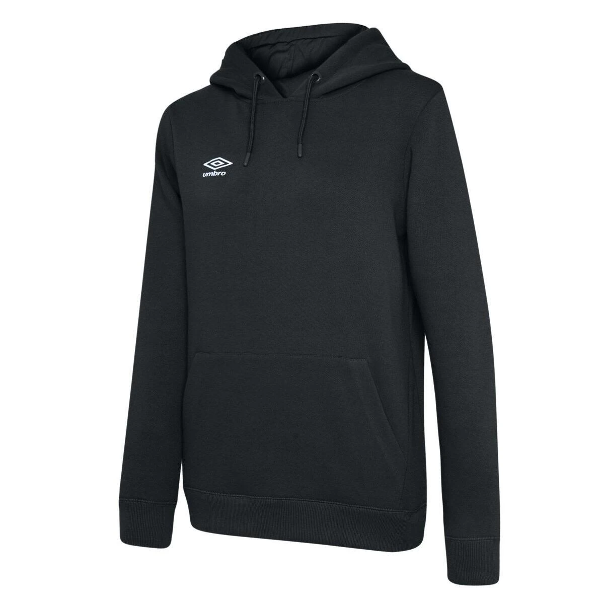 UMBRO Womens/Ladies Club Leisure Hoodie (Black/White) 1 UMBRO Womens/Ladies Club Leisure Hoodie (Black/White)