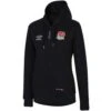 UMBRO England Rugby Womens/Ladies Classic Full Zip Hoodie (Black)