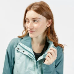 Quechua Women’s Waterproof Mountain Walking Jacket MH100 -Sportswear Store kc84102cfd974eb68d16facd08764b868