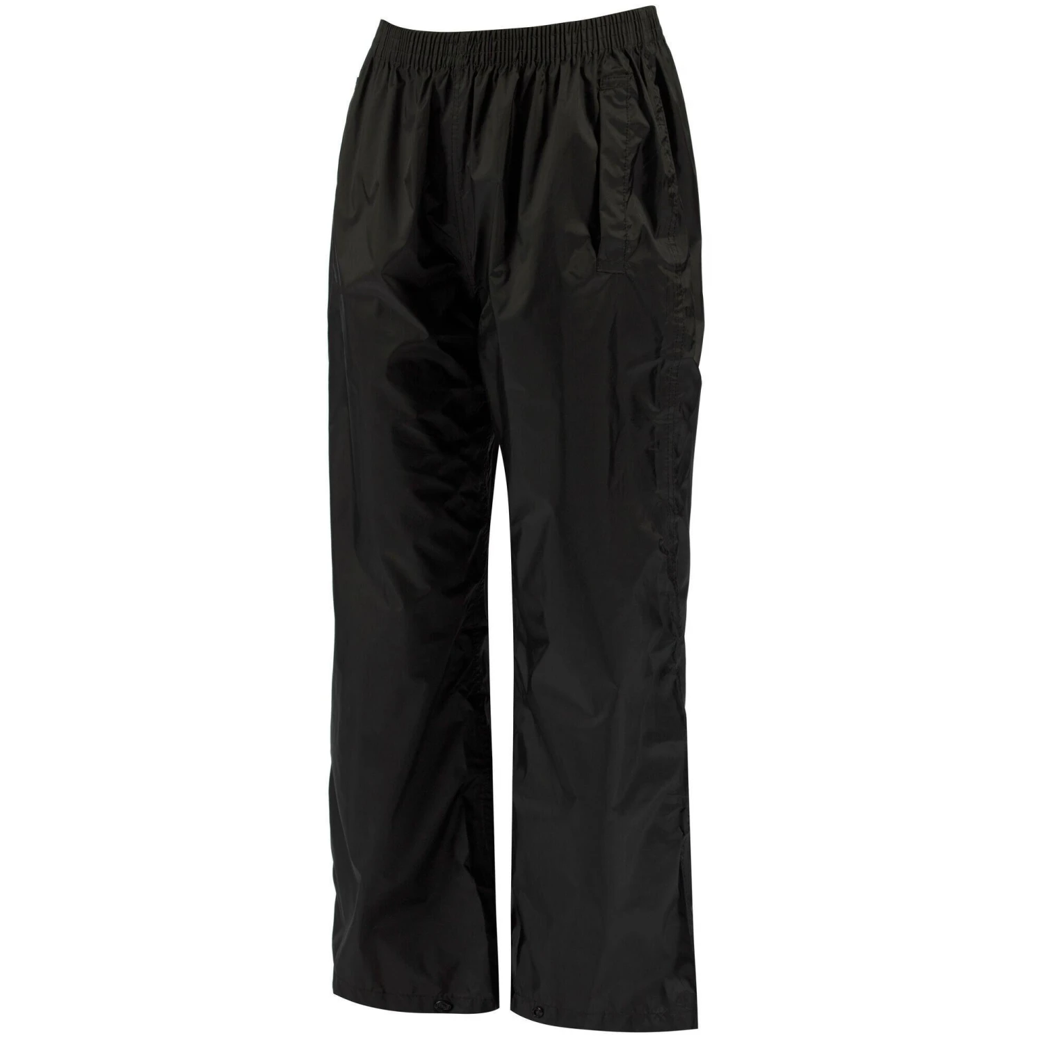 Regatta Childrens/Kids Packaway Rain Trousers (Black) 3 Regatta Childrens/Kids Packaway Rain Trousers (Black) - Image 3