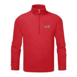Spotty Otter Micro Zip Fleece Red
